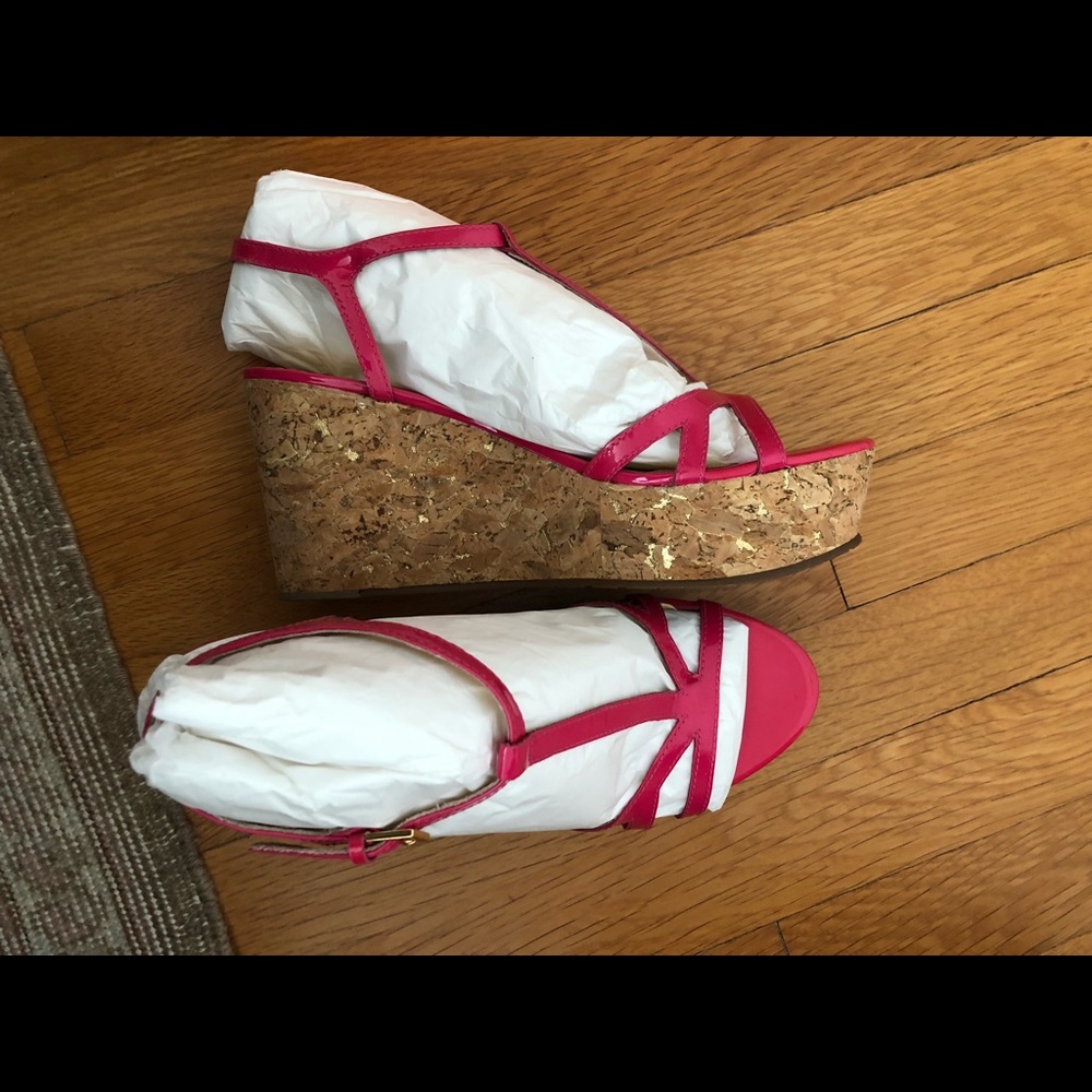 Brand New Kate Spade cork wedge sandal